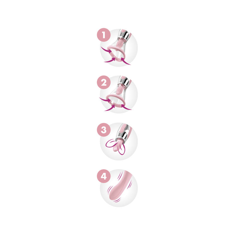 Harmony 4 in 1 rose, stimulateur clitoris et vibromasseur