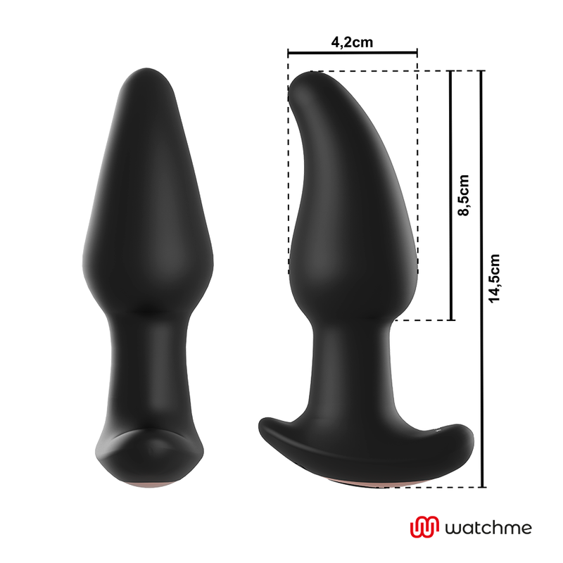 Anbiguo - Vibrateur Anal Plug Télécommande Watchme avec Rotation des Perles Amadeus