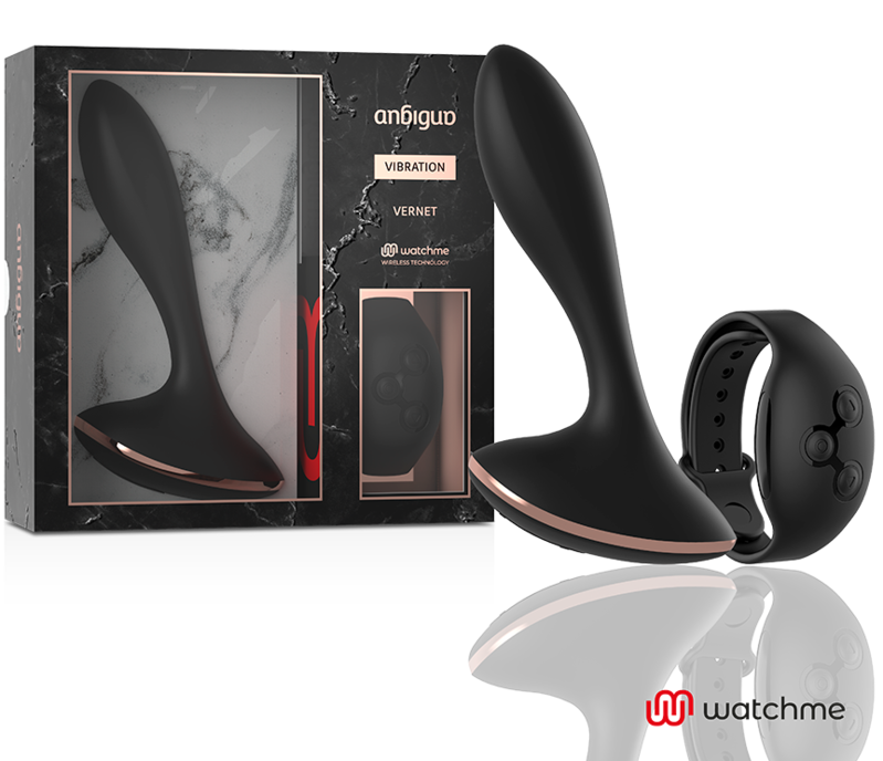 Anbiguo - Watchme Vibrateur Télécommande Plug Anal Vernet
