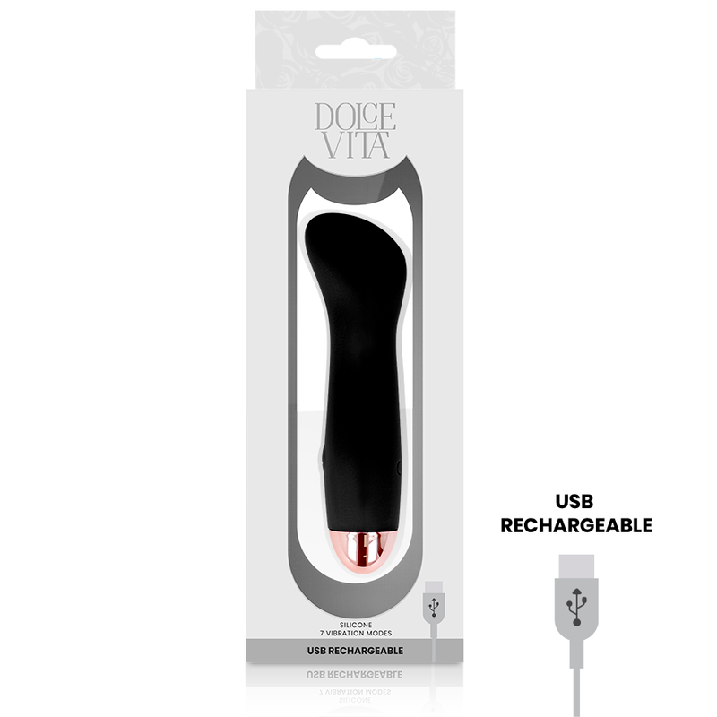 Dolce Vita - Vibrateur Rechargeable One Noir 7 Vitesses