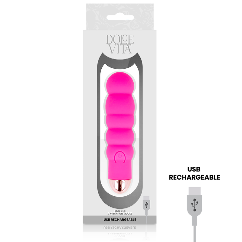 Dolce Vita - Vibrateur Rechargeable Six Rose 7 Vitesses