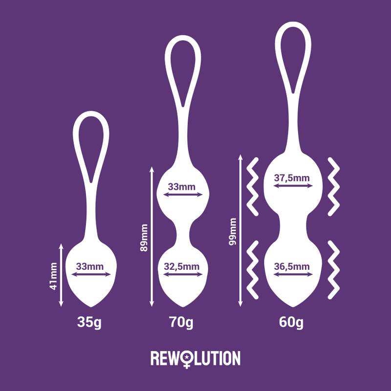 Rewolution - Rewobeads Balles Vibrantes Télécommande avec Technologie Watchme