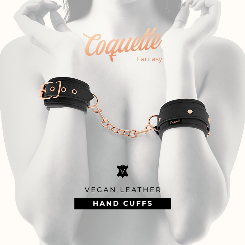 Coquette Chic Desire - Menottes Fantasy en Cuir Végan avec Doublure en Noprène