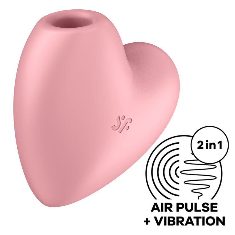 Satisfyer - Cutie Heart Stimulateur et Vibrateur de Pulse D'Air Rose
