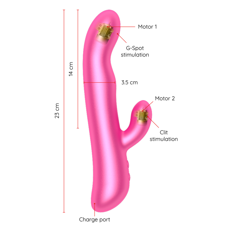 Oninder - Oslo Vibration et Rotation Rose - Application Gratuite