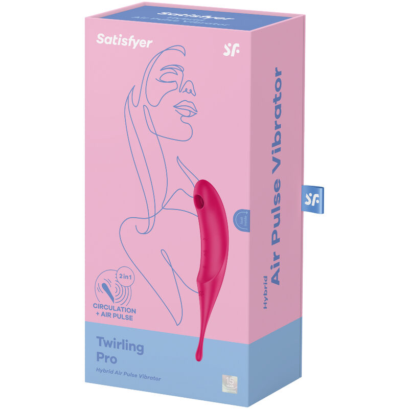Satisfyer - Stimulateur et Vibrateur Twirling Pro Air Pulse Rouge