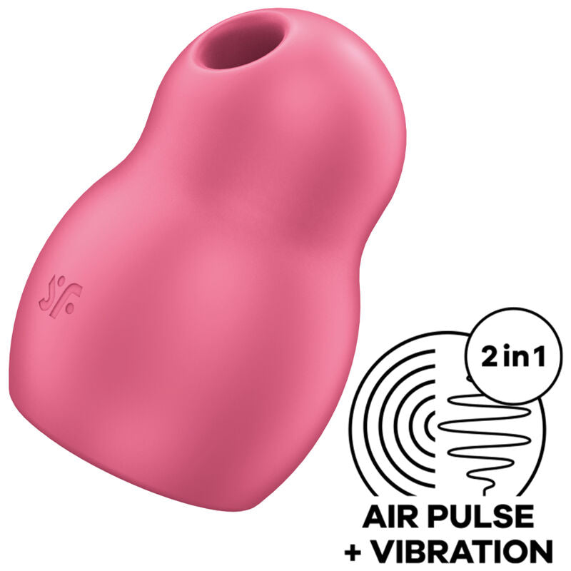 Satisfyer - Stimulateur et Vibrateur Double Air Pulse Pro To Go 1 Rouge