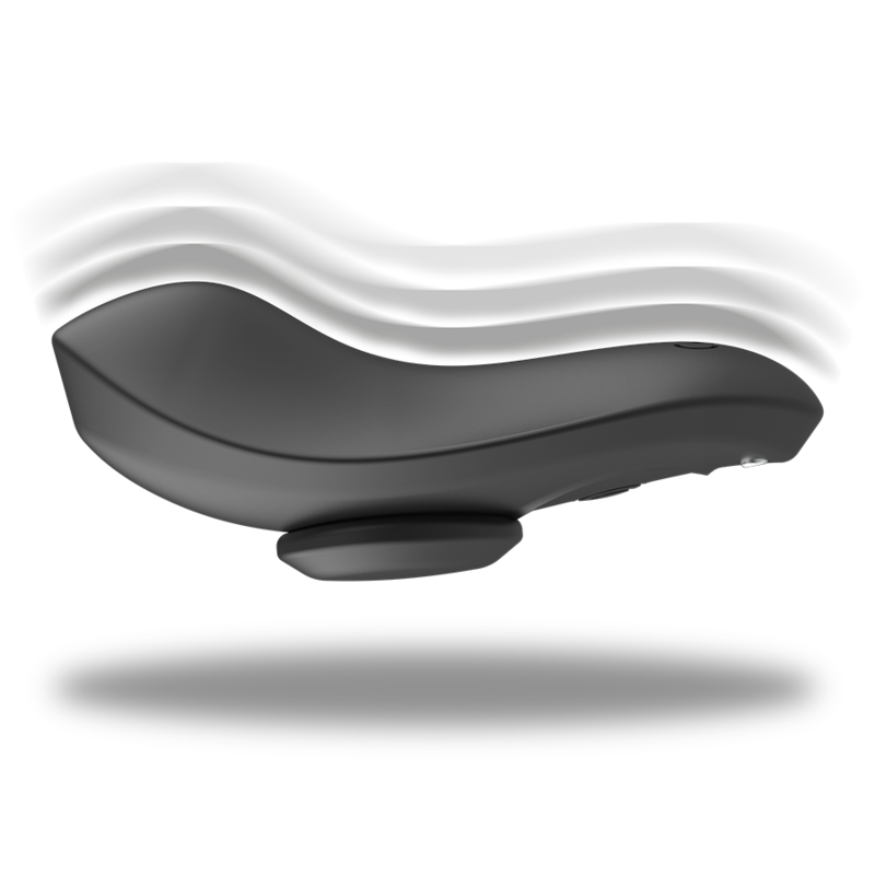 Black&silver - Culotte Vibrante Rechargeable en Silicone Preston Noire
