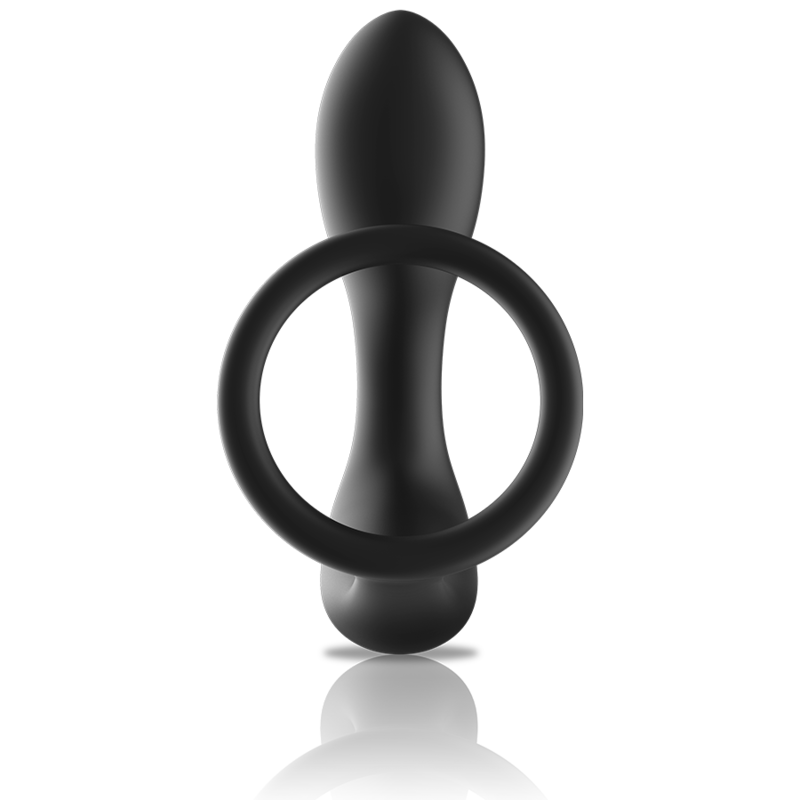 Black&silver - Masseur Anal Télécommande Rechargeable Silicone Noir