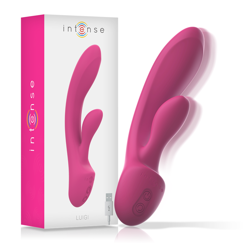 Intense - Vibrateur Luigi Rabbit Silicone Liquide Rose