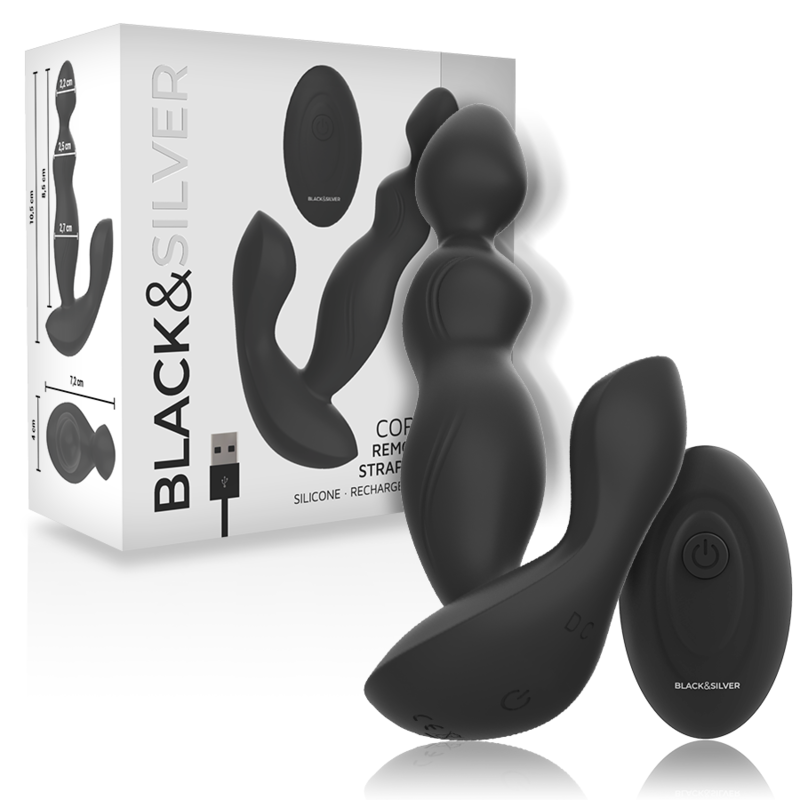 Black&silver - Télécommande en Silicone pour Plug Anal Cora