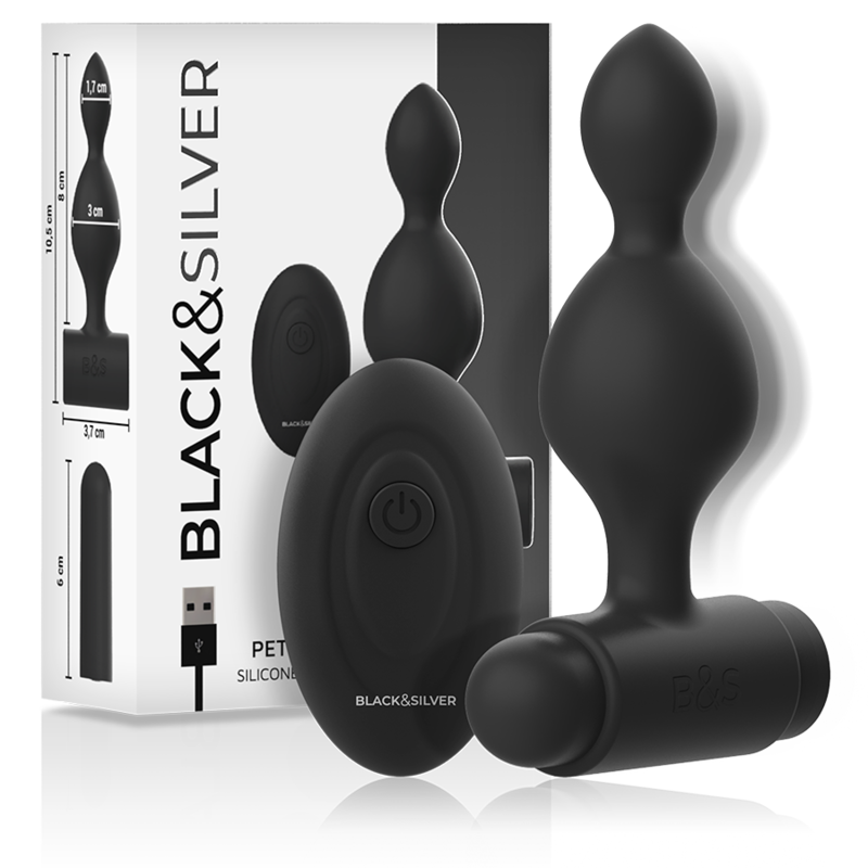 Black&silver - Tucker Petite Télécommande pour Plug Anal en Silicone