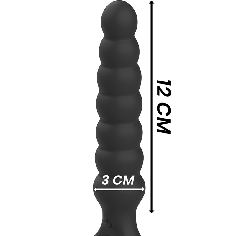 Black&silver - Dilatateur Anal Puissant en Silicone Bob