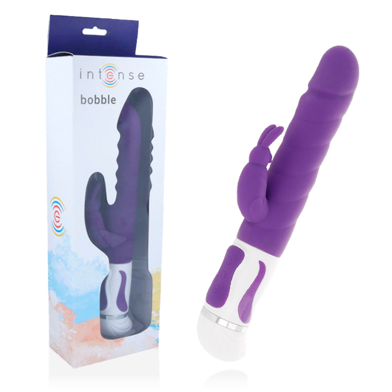 Intense - Vibrateur Bobble Rotateur Silicone Lilas