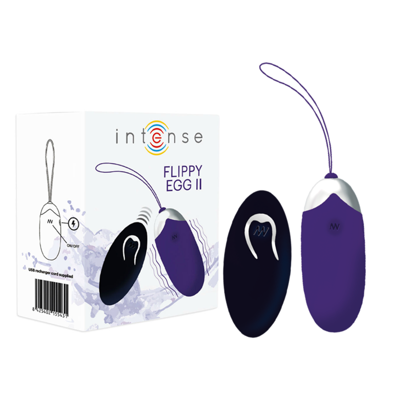 Intense - Oeuf Vibrant Flippy Ii avec Télécommande Violet