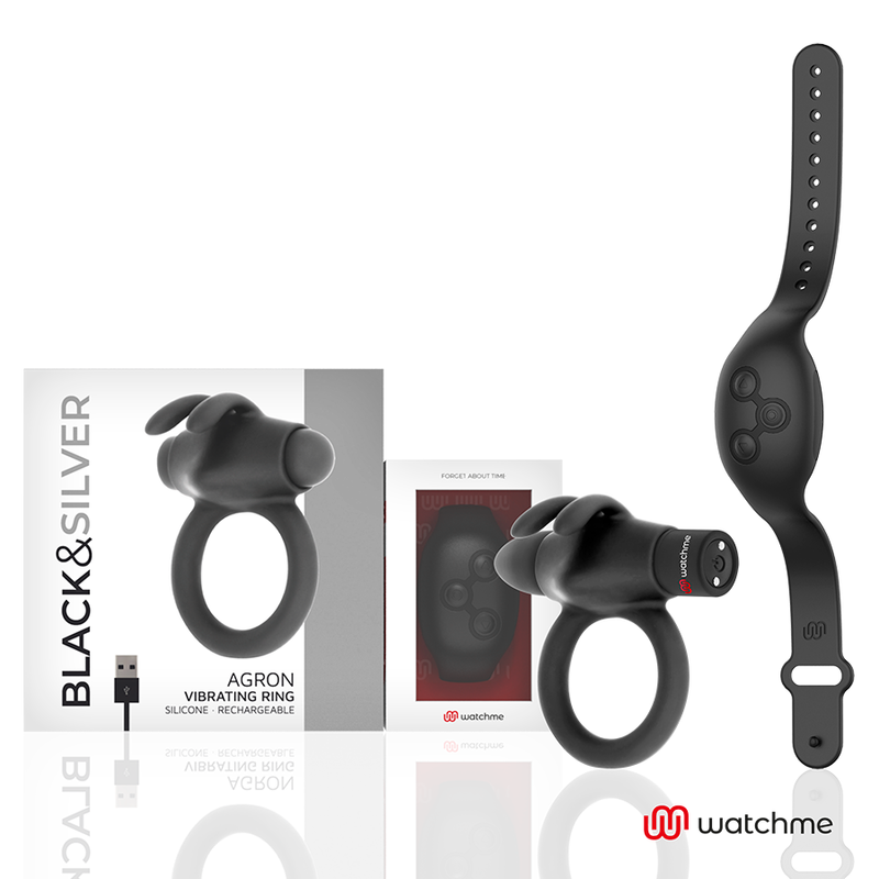 Black&silver - Agron Télécommande Cockring Watchme