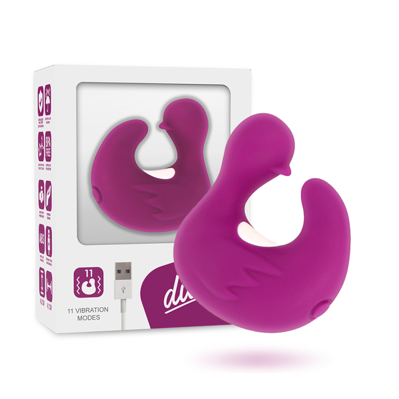 Coverme - Dé à Dés à Canard Rechargeable en Silicone Stimulant Duckymania