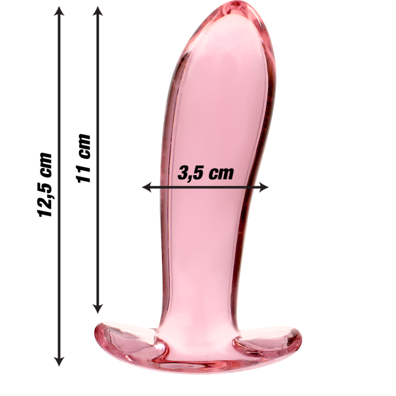 Nebula Series By Ibiza - Plug Anal Modèle 5 Verre Borosilicate Rose 12.5 Cm -o- 3.5 Cm