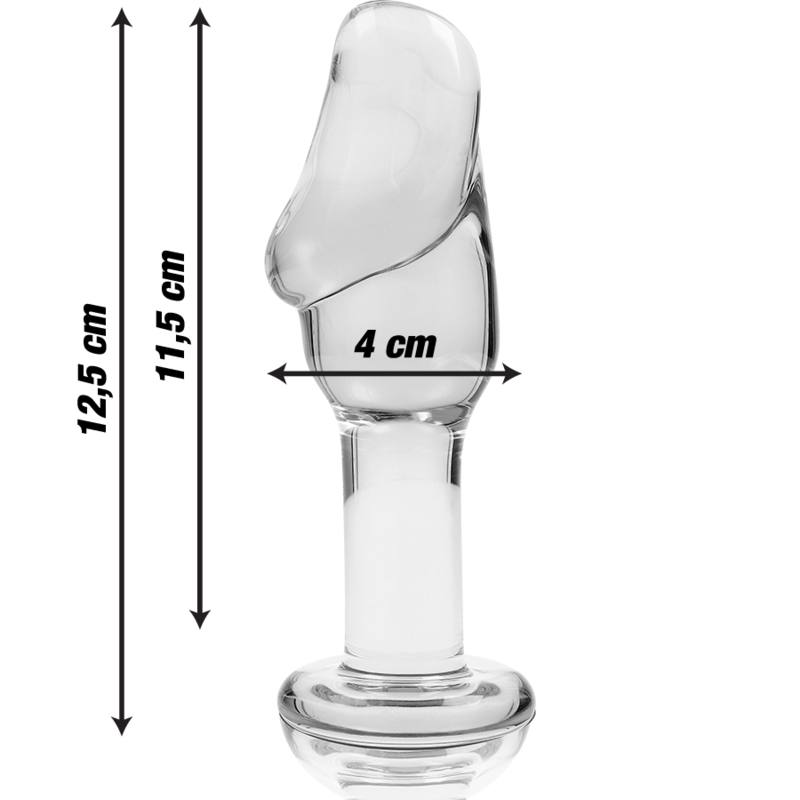 Nebula Series By Ibiza - Plug Anal Modèle 6 Verre Borosilicate Clair 12.5 Cm -o- 4 Cm