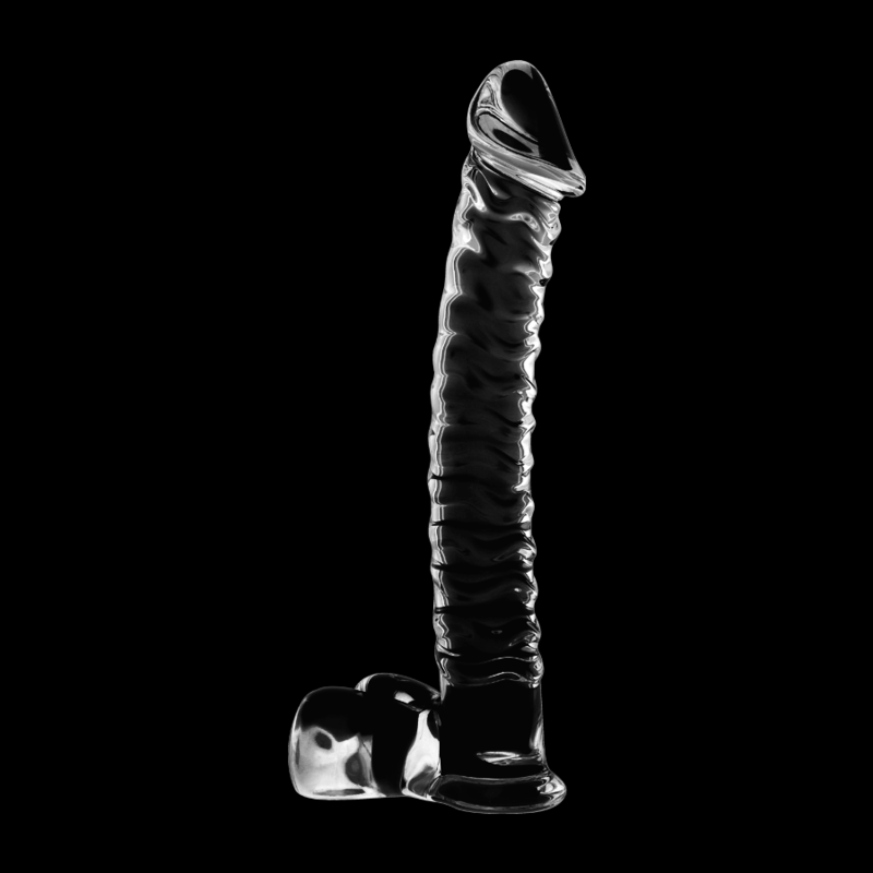 Nebula Series By Ibiza - Modèle 23 Gode en Verre Borosilicate Clair 21.5 Cm -o- 4 Cm
