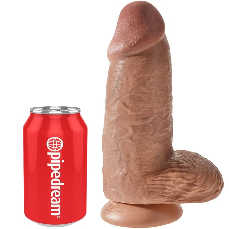 King Cock - Pénis Réaliste Chubby 23 Cm Caramel
