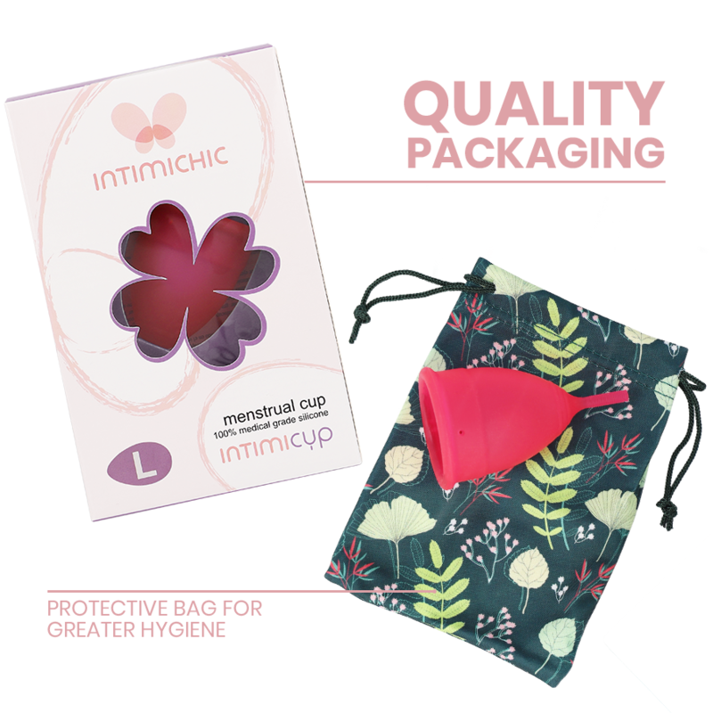 Intimichic - Coupe Menstruelle en Silicone Médicale - Taille L