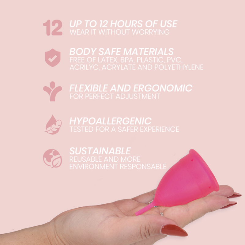 Intimichic - Coupe Menstruelle en Silicone Médicale - Taille L