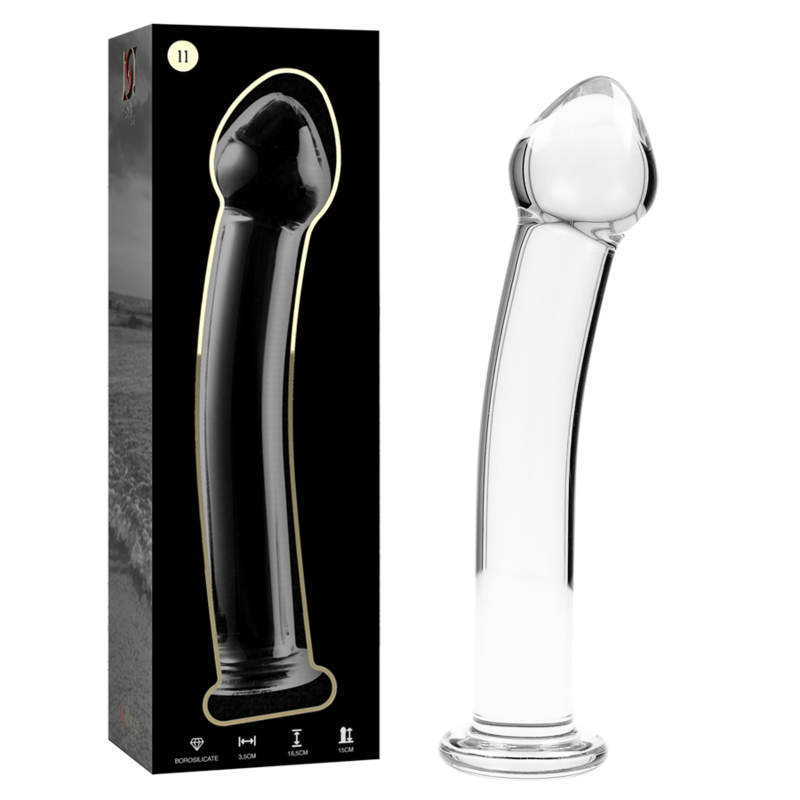Nebula Series By Ibiza - Modèle 11 Gode en Verre Borosilicate Clair 16 Cm -o- 3 Cm