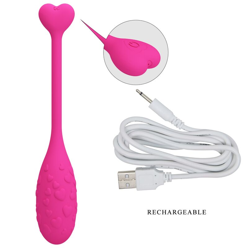 Pretty Love - Oeuf Vibrant Rose Fisher Contrôlé par Application