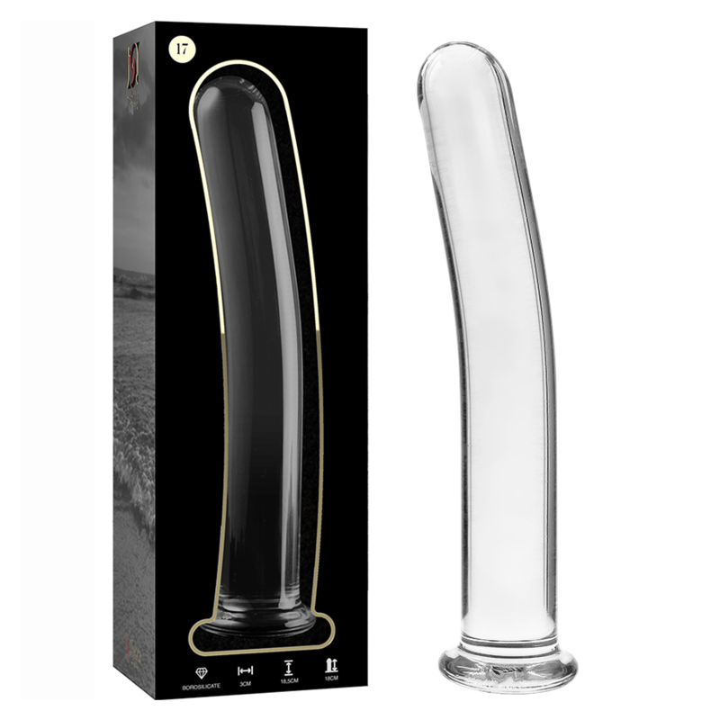 Nebula Series By Ibiza - Modèle 17 Gode en Verre Borosilicate Clair 18.5 Cm -o- 3 Cm