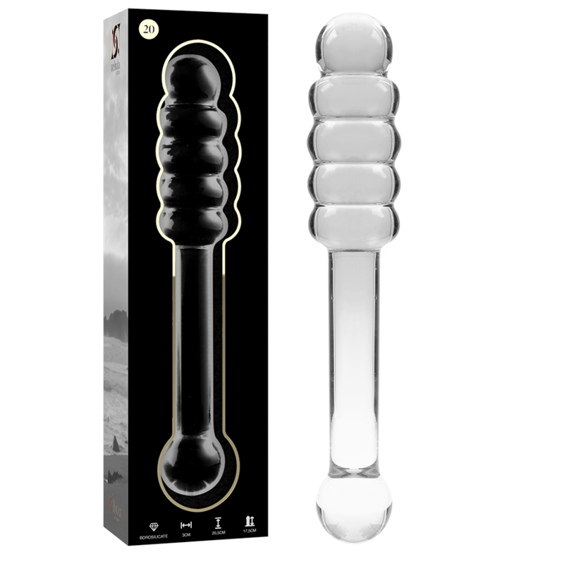 Nebula Series By Ibiza - Modèle 20 Gode en Verre Borosilicate Clair 20.5 Cm -o- 3 Cm