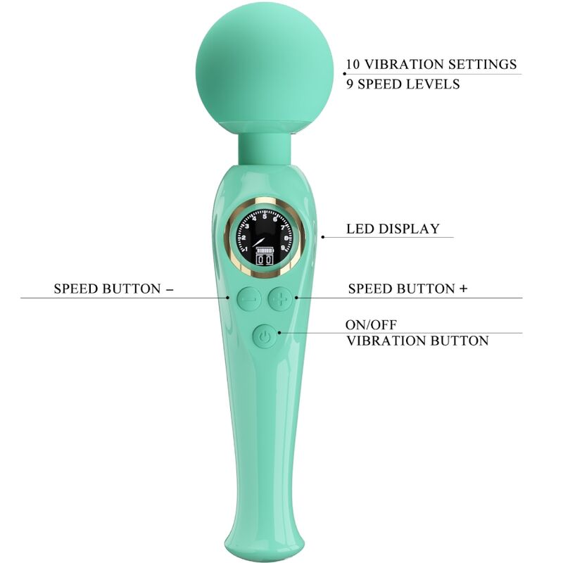 Pretty Love - Vibrateur Baguette Verte Skyler
