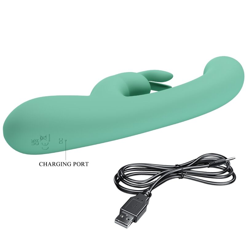 Pretty Love - Vibrateur Lamar Lapin et Point G Vert