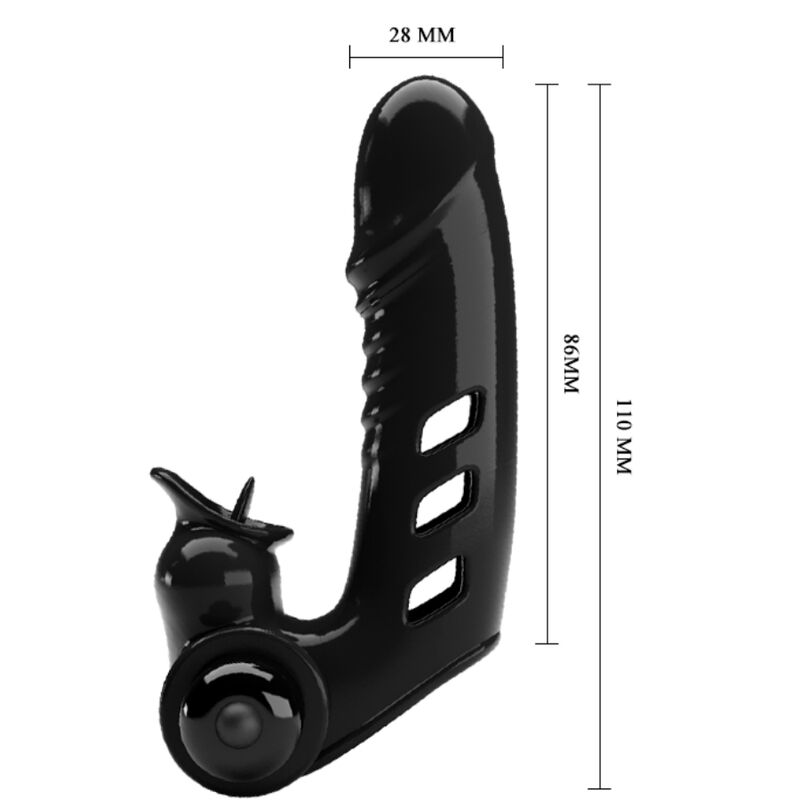 Pretty Love - Couvercle de Doigt Vibrateur Corbin Noir