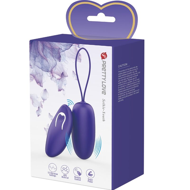 Pretty Love - Selkie Youth Mini Oeuf Vibrant Télécommande Violet