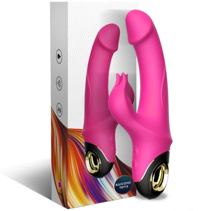 Armony - Meteror Dildo Vibrateur Lapin Rotateur Fuchsia