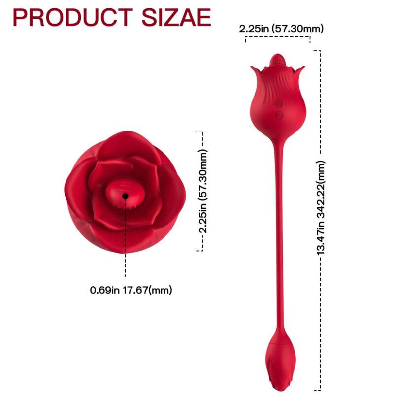 Armony - Vibrateur Rose Con Cola Rouge