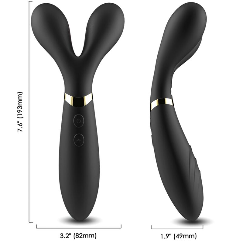 Armony - Y-wand Massage & Vibrateur Double Tête Noir