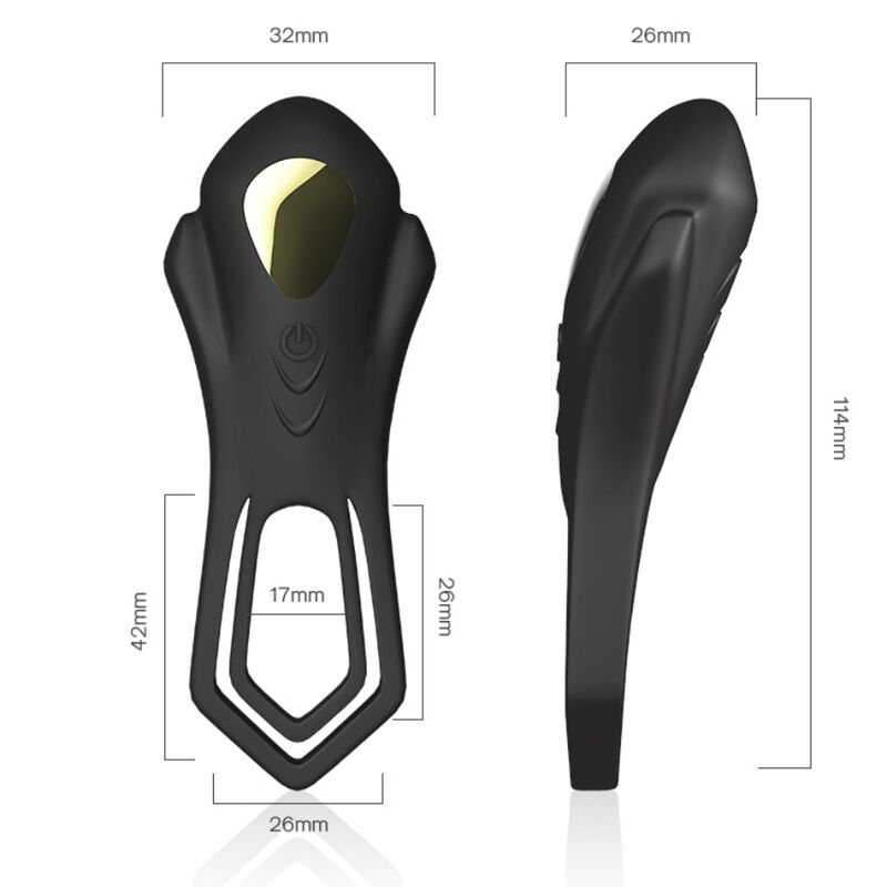 Armony - Télécommande Double Anneau Vibrateur Roadster Noir