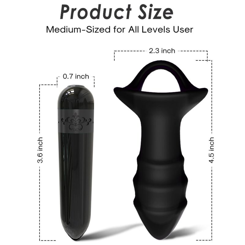 Armony - Vibrateur à Doigts Kylin et Télécommande de Plug Anal Noir