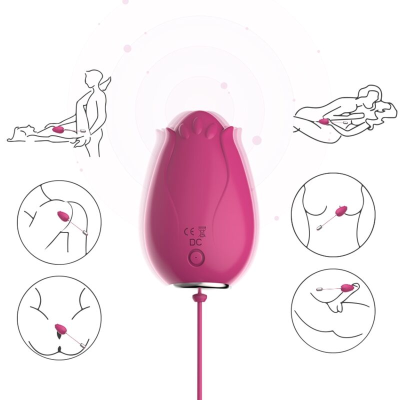 Armony - Vibrateur Mandala Egg Télécommande G-spot Fuchsia