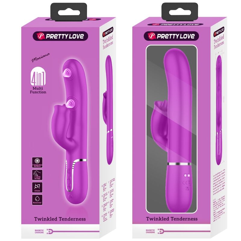 Pretty Love - Vibrateur Lapin à Lécher Fuchsia