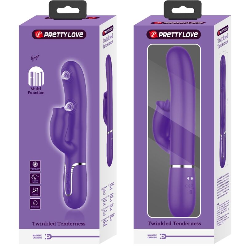 Pretty Love - Vibrateur Lapin à Lécher Violet