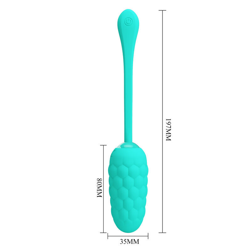 Pretty Love - Oeuf Vibrant Texture Marine Rechargeable Aqua Green
