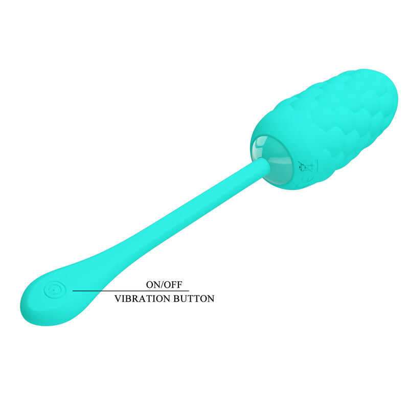 Pretty Love - Oeuf Vibrant Texture Marine Rechargeable Aqua Green