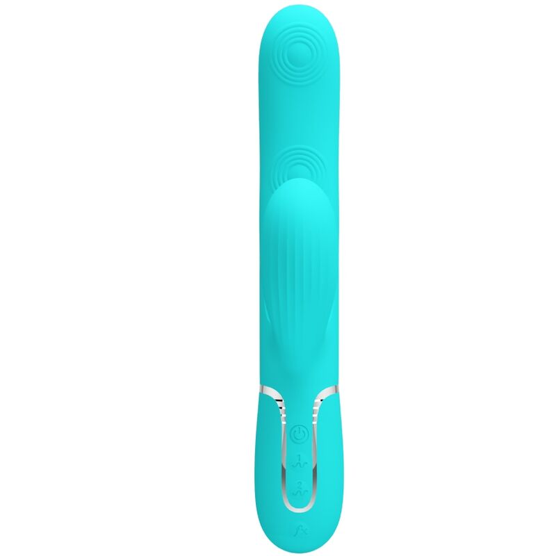 Pretty Love - Perlita Vibrateur Multifonction 3 en 1 Point G Vert Aqua