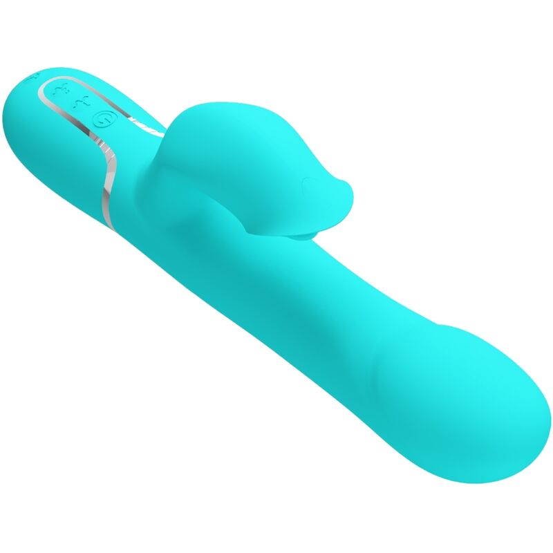 Pretty Love - Perles Vibrateur Lapin Vert Aqua