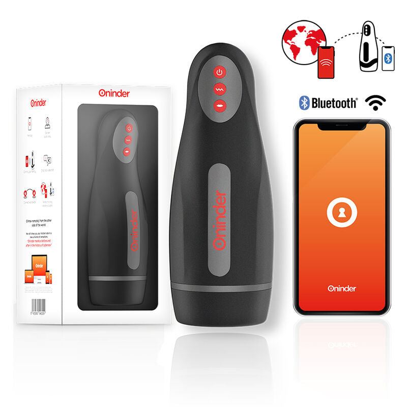 Oninder - Masturbateur Rechargeable pour Homme Seoul 10 Vitesses - Application Gratuite