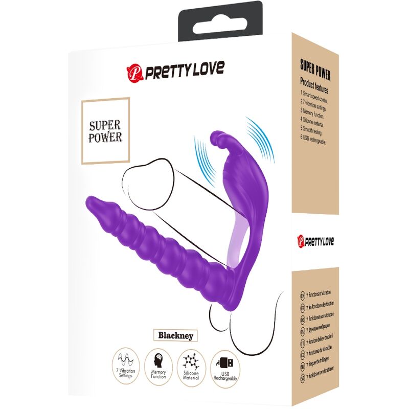 Pretty Love - Blackney Anneaux Pénis avec Plug Vibrateur