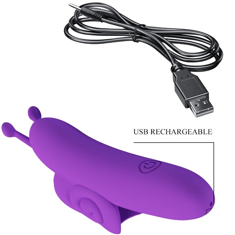 Pretty Love - Snail Puissant Stimulateur de Doigts Violet